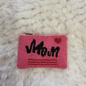 กระเป๋าใส่เหรียญประดับลูกปัดแบบคลาสสิกกระเป๋าแต่งหน้าประดับด้วยลูกปัดมุกและเพชรของขวัญสำหรับงานแต่งงานหรือปาร์ตี้สำหรับผู้หญิง - Product Image 1