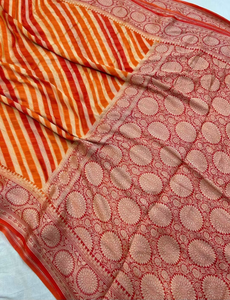 Sari Banarasi Powerloom, motif Zari traditionnel, avec pièce de blouse non cousue assortie, protection solaire, séchage rapide, toutes saisons, idéal pour les fêtes - Product Image 3