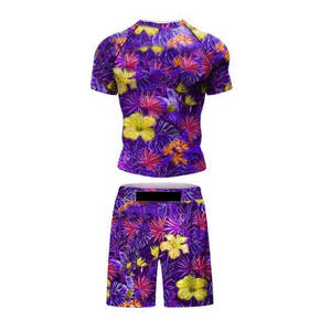 New Arrival Custom Sublimation <b>BJJ</b> <b>Rash</b> <b>Guard</b> Printed Spandex Fabric Fight Training Wear In Unique Style And Best Quality - Product Image 4