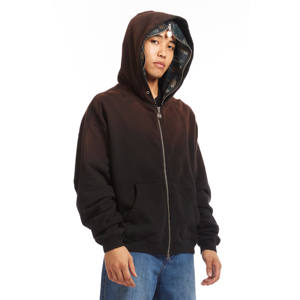 Sweat-shirt à capuche zippé intégral pour homme, en mélange de coton épais, nouveau style personnalisé, pour l'automne, streetwear vierge, vente en gros - Product Image 3