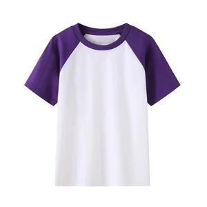 Camiseta para niños Camiseta de manga corta de algodón con cuello redondo de alta calidad para niños Camiseta para niños con logotipo personalizado - Product Image 3