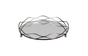AK Laiton Moderne Décoratif Métal Verre Rectangle Forme Plateau Pour La Décoration De Table Ustensiles De Cuisine Vaisselle - Product Image 6