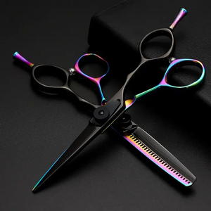 Professional 6-inch Stainless Steel <b>Hair</b> <b>Scissors</b> High Quality Beauty Design Straight Blade with Sharp Tip <b>for</b> <b>Thinning</b> Styling - Product Image 1