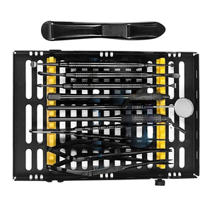 ชุดเครื่องมือผ่าตัดช่องปากขนาดเล็ก11ชิ้นพร้อมถาดจัดทำจากสแตนเลสเคลือบสีดำ - Product Image 2