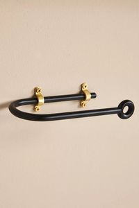 Long Lasting Black Coated Metal <b>Towel</b> <b>Hook</b> Household Wall Hanging Bathroom Kitchen Door Single Cloths <b>Hooks</b> - Product Image 3