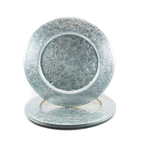 Plaque de chargeur en métal au design attrayant plaque de chargeur plaquée or belle plaque de chargeur en métal moderne de style différent - Product Image 5