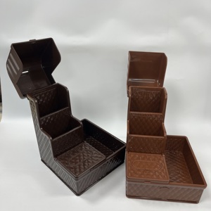 Plateau en plastique anti-poussière avec couvercle pour baguettes et cuillères Boîte en papier intégrée Matériau PP Service OEM - Product Image 5