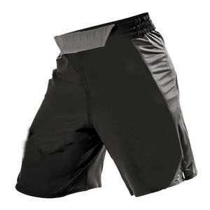 Pantalones cortos de boxeo de estilo callejero personalizados patrón sólido elástico cintura media 100% tela de lona de poliéster Logotipo de venta de etiqueta privada - Product Image 1
