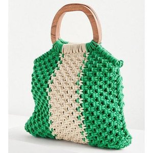 Professionally Design Macrame Hand Bags Popular Design for Women Lady Ware Designer Shoulders Hand <b>Purse</b> Available at Low Price - Product Image 2