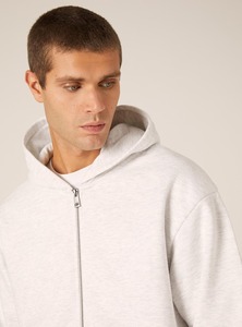 Hombres Cremallera Sudadera con capucha Proveedor Elegante Streetwear Sudadera con costura de calidad superior - Product Image 3