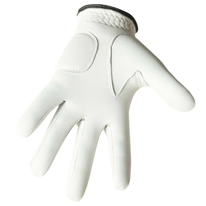 Gant de golf pour homme en cuir de cabretta véritable, durable et longue durée, avec ajustement naturel breveté, main gauche, blanc - Product Image 6