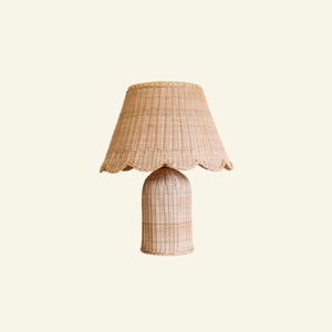 New Arrival Eco Friendly Handwoven Rattan <b>Table</b> <b>Lamp</b> Soft Curved <b>Shade</b> Handmade Lighting <b>For</b> Wholesale Bulk Home Decor Market - Product Image 4