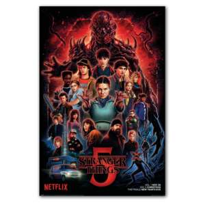Stranger Things Staffel 5 <b>Poster</b> Modern Design 61x91,5 cm Wall Art Paper Material - Product Image 1