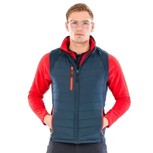 <b>Black</b> Compass Sustainable Fishing <b>Vest</b> Softshell with Compass Design Eco-Friendly Merchandising - Product Image 1