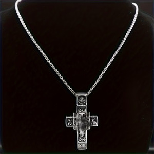 Kalung Liontin Salib Baja Tahan Karat 316L Polesan Tinggi Rantai Panjang untuk Pria, Pemasok Label Pribadi untuk Toko Hadiah Fashion - Product Image 4