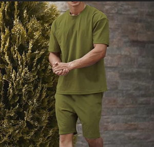 Conjunto de Pantalones Cortos de Poliéster para Hombre, Traje Casual Diario de Verano - Product Image 5