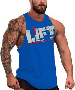 Vente en gros de débardeurs de sport sans couture en coton pour hommes, personnalisés, pour la musculation, l'entraînement, le string, le singlet, le débardeur de gym, le gilet pour hommes 2026 - Product Image 3