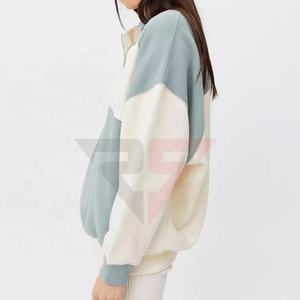Top venta mejor diseño pulóver dos colores cuarto Zip moda Zip Collar Golf cuarto Zip pulóver para las mujeres - Product Image 3