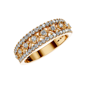 Anillo de compromiso de boda certificado IGI chapado en oro para mujer clásico de tendencia 2025, Diamante cultivado en laboratorio, banda ancha, fiesta, hecho a medida - Product Image 6