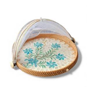 <b>Round</b> Mother of Pearl Food <b>Cover</b> Natural Shell Handmade For Food Protection <b>Table</b> Serving And Decorative Display From Vietnam - Product Image 3