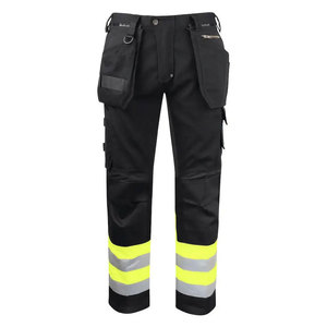 Pantalones de Trabajo Ligeros de Poliéster Reflectante de Alta Visibilidad para Trabajos al Aire Libre y en Fábrica, Certificados por la CE - Product Image 1