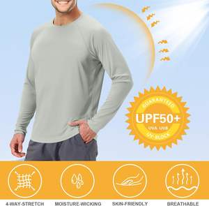 Rash Guard pour hommes avec logo imprimé personnalisé qualité respirante et durable Easy Dry nouvelle marque privée arrivée pour Rash Guard pour hommes - Product Image 5