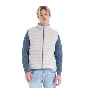 Vestes sans manches pour hommes, design personnalisé en gros, col sans manches, fermeture éclair intégrale, poches latérales, vêtements d'hiver chauds - Product Image 2