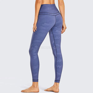 Leggings de yoga XXL personnalisés, séchage rapide, grande taille, en Spandex, respirants, taille élastique, coupe basse, couleur unie, mi-longueur - Product Image 5