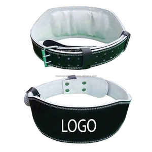 Levantamiento de pesas pesado ajustable de alta calidad, soporte de espalda, cinturón de levantamiento de pesas de cuero ajustable para gimnasio, entrenamiento de gimnasio para hombres - Product Image 1