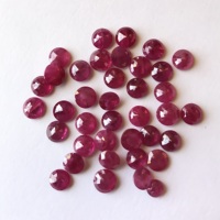 Vivaaz Gems RR120 5mm Rubis Naturel Chauffé, Pierres Précieuses Non Montées, Facettées, Calibrées, Rouge Rose, du Mozambique, pour la Fabrication de Bijoux, Certifié par un tiers