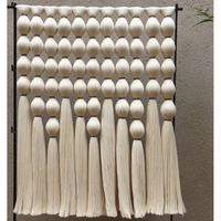 Décoration murale Poxon, grande suspension bohème en macramé avec motif à franges, décoration suspendue faite à la main pour le salon