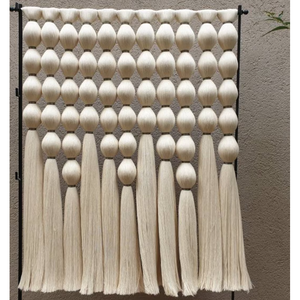Tapiz de Pared Poxon, Tapiz Bohemio Grande de Macramé con Borlas, Decoración Hecha a Mano para Sala de Estar - Product Image 1