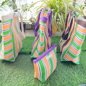 Bolsas de compras de nylon con bolsa Plástico de polipropileno reciclado sostenible Hecho India-Opciones a granel Bolsas ecológicas - Product Image 1