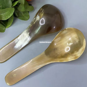 ช้อนเขาควายน้ำหนักเบาทำจากอุปกรณ์รับประทานอาหารหรูหราช้อนเขาวัวมีคุณภาพสำหรับของขวัญปลอดภัยช้อนเขาวัว - Product Image 1