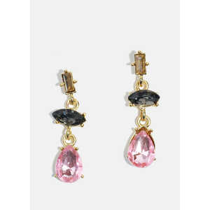 ต่างหูห้อยประดับพลอยหลากสีพร้อมจี้มุก ดีไซน์ศาสนา ลายดอกไม้ ทันสมัย ทำจากทองแดงและทองเหลือง สไตล์คลาสสิกวินเทจ - Product Image 3