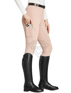 Pantalones de Montar Personalizados de Secado Rápido con Bolsillos y Estampado de Silicona para Deportes Ecuestres al Aire Libre (Jodhpur y Breeches) - Product Image 5