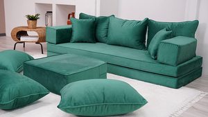 Asientos de suelo árabe Sofá de suelo árabe Piso de asiento Árabe | 14 piezas, 28 bailes con esponja 10 + 10 : 20cm - Product Image 3