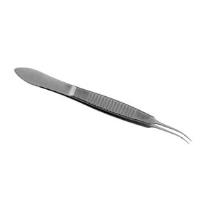 Fórceps quirúrgicos microcurvos profesionales de 4 pulgadas, atado manual, sutura, acero inoxidable, 0,5mm - Product Image 5