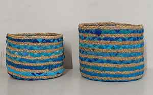 Venta caliente jardineras de Yute natural y cestas de yute trenzado Precio de fábrica Cesta de lavandería de almacenamiento - Product Image 5