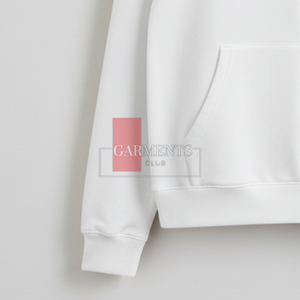 Sweat à capuche décontracté d'hiver pour homme en coton 100% noir et blanc uni |   Fabricant de sweats à capuche de mode streetwear personnalisables OEM/ODM - Product Image 5