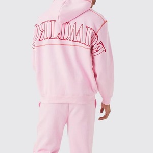 OEM Custom Unisex Fleece Cotton Maternity Acid Wash Tracksuit 3D for Logo Joggers Casual Streetwear Winter Sportswear - Product Image 3