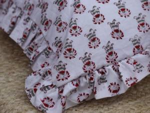 Funda de Almohada Decorativa de Lujo Moderna, Lavable y Extraíble, de Algodón Puro, con Diseño Floral y Volantes, Estilo Occidental - Product Image 2