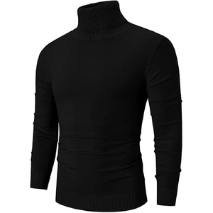 Suéter de poliéster de alta calidad al por mayor para hombres Color sólido con logotipo personalizado Transpirable y Frente decorado con patrón - Product Image 1