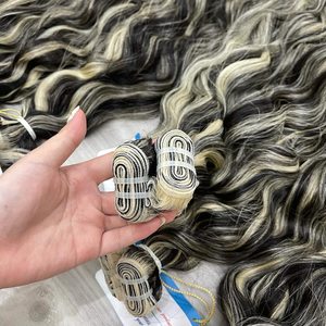 Cabello de trama ondulado natural de color de alta calidad cabello humano vietnamita cabello crudo sin desprendimiento ni enredos - Product Image 3