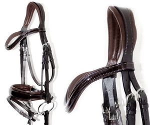 Brida de caballo de alta calidad 2019, brida de cuero auténtico - Product Image 4