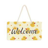 Panneau de porte suspendu décoratif en PVC personnalisé et plaque de porte pour la décoration de la maison, du bureau et de la chambre d'enfant
