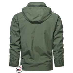 Venta al por mayor OEM logotipo personalizado chaquetas rompevientos hombres deportes al aire libre chaquetas de talla grande chaqueta cortavientos para hombres - Product Image 2
