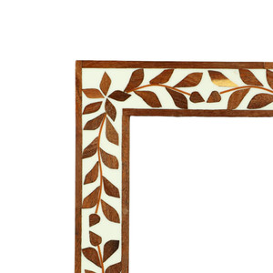 Cadre photo artisanal en résine incrustée, motif feuille de cama d'Alhambra, design rustique unique fait main, moderne et personnalisable pour la maison - Product Image 4