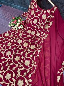 NUEVO VESTIDO DE FIESTA DE DISEÑADOR GEORGETTE CON PESADO TRABAJO DE BORDADO - Product Image 4