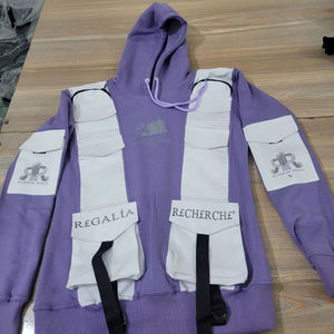 Vente en gros personnalisé de haute qualité luxe Designer lourd 100% coton pull à capuche imprimé et logo brodé - Product Image 1